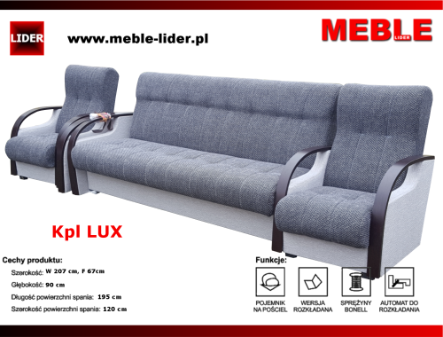 komplet wypoczynkowy LUX