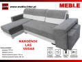 Narożnik LAS VEGAS z dwiema Pufami 150x260 cm