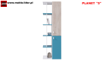 PLANET PL5 regał częściowo otwarty