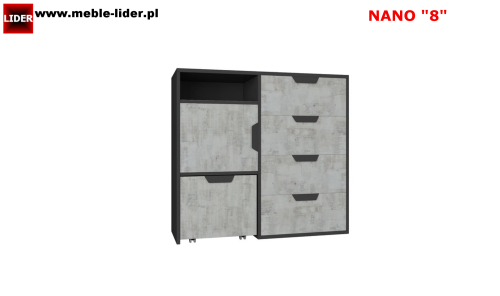 Komoda młodzieżowa Nano 8 do pokoju dziecka