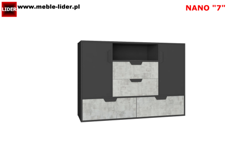 Komoda młodzieżowa Nano 7 do pokoju dziecka 