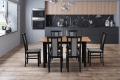 Stół WENUS 2S 80 x 140/180cm + 6 krzeseł MILANO 7 